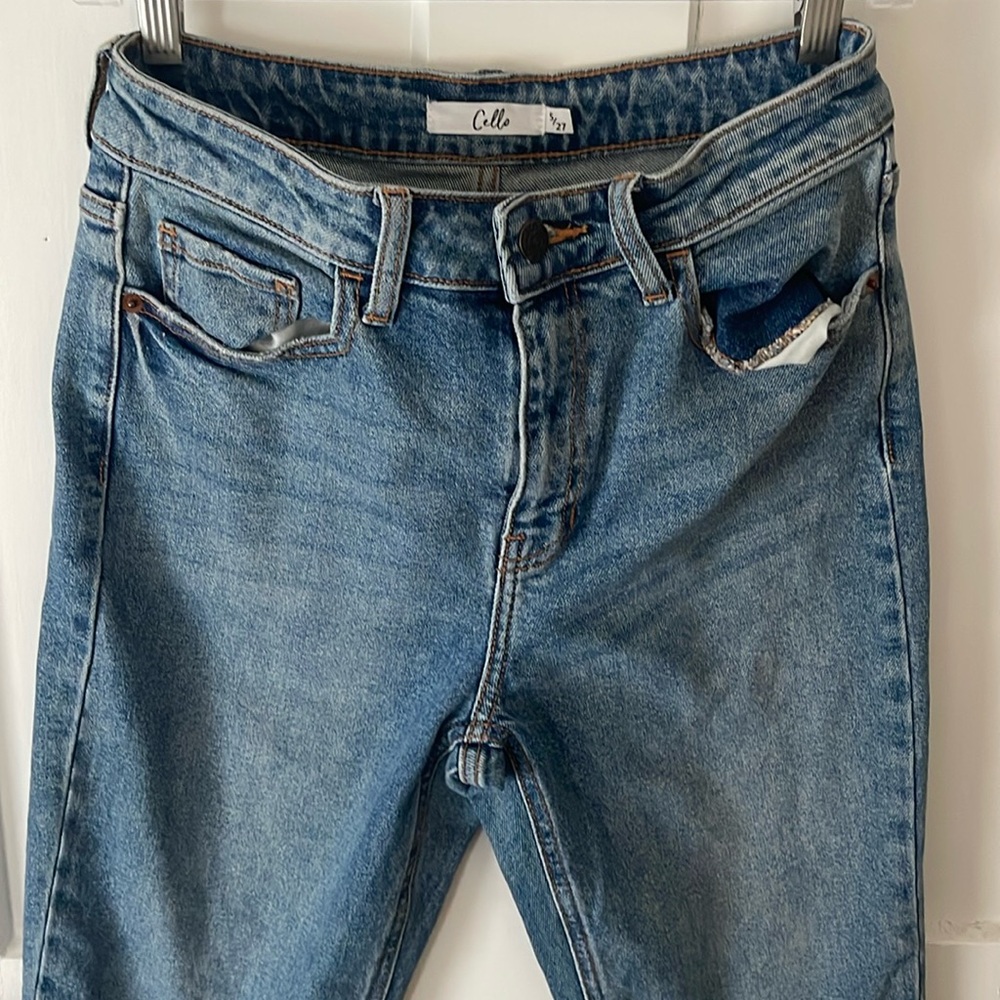 Cello jeans wide straight high waisted